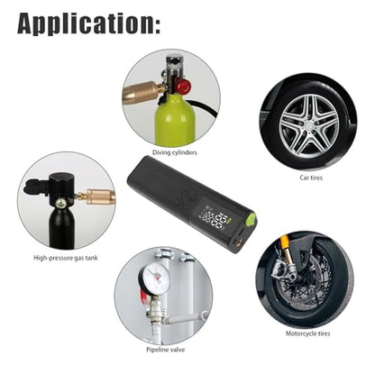 Electric Ball Pump, LED Display Soccer Ball Air Pump with Accurate Pressure Gauge, 5 Inflation Modes, Multifunctional 3 to 18psi, Compact and Portable Design, Ultra Quiet