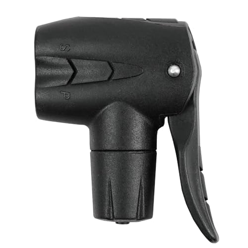 BV Schrader & Presta Pump Head - Universal Bike Pump Head Replacement with Leak-Free Seal - Dual Valve or Double-Sided Head - Durable Floor Pump Replacement Head - Tool-Free Installation - style: Dual Valve