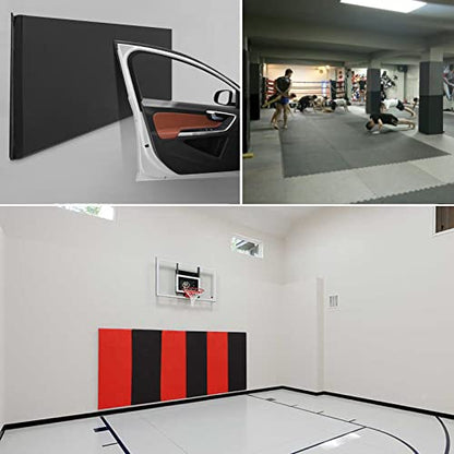 6FT HighGym Wall Paddings Basketball Court Wall Protection Pad - 2”Thick Foam Wall Mat Durable Protector for Wall-Mounted Basketball Hoops Garage Taekwondo(72" L x 20" W) - color: BLUE, style: 1 PACK