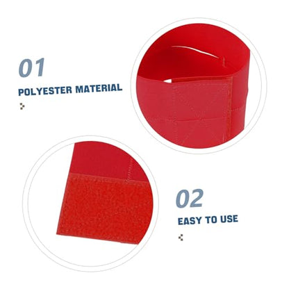Toyvian Elastic Baseball Glove Strap Softball Wrap Band for All Gloves Breathable Open Structure Design Red