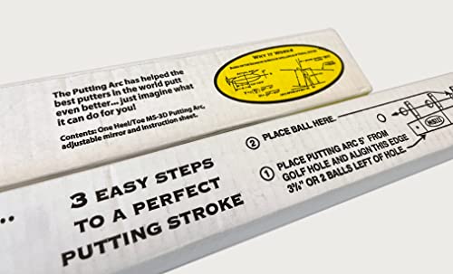 The Putting Arc - MS3D Model - Golf Training Aid Used to Perfect Your Putting and Reduce Your Score! - Practice and Master Your Putting Fundamentals! - Midnight Black - Proudly Made in The USA