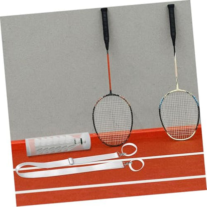 Garneck Tennis Net Straps Adjustable Height Portable Accessories for Driveway Sports Training for Tennis and Badminton Practice Sessions