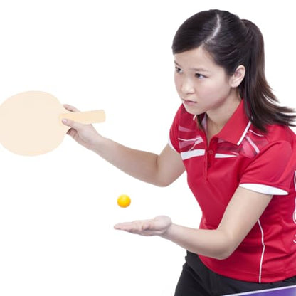 GALPADA 4Pcs DIY Table Tennis Paddle Blanks Unpainted Rackets for Creative Projects Versatile Use with Colors Designs