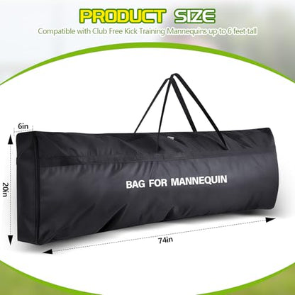 Carrying Bag for Mannequins Soccer Training Sports Equipment Bag Hold 5 Mannequins for Baseball Hockey Coaches Trainers Sports Teams, 74 x 20 x 6 Inches