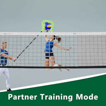 Volleyball Spike Hitting Trainer with Adjustable Modes & Height, Lightweight Volleyball Training Equipment for Serving, Spiking and Jump Training, Ideal for Beginners and Pros
