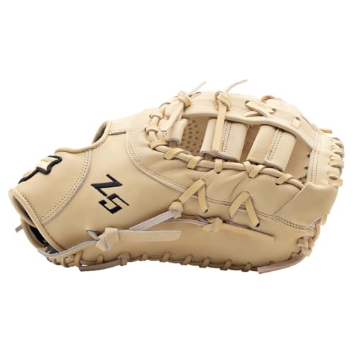 SSK Z5 Craftsman Baseball First Base Mitt – 12” – 12.25” – 12.5” – 13" – Right & Left Hand Throw - color: Camel, size: 13" - Left Hand Throw