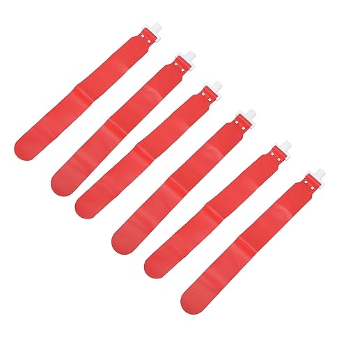 Adjustable Flag Football Set, 5 PCS PP Flag Football Belts with 2 Flags and D for Youth Adults Training, Games and Sports Activities (Red)
