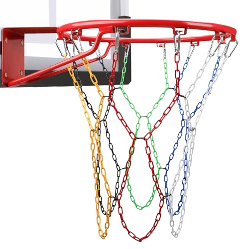 Basketball Net All Weather Anti Whip,Heavy Duty Replacement Basketball net Indoor Outdoor Standard 12 Loops Basketball Hoop