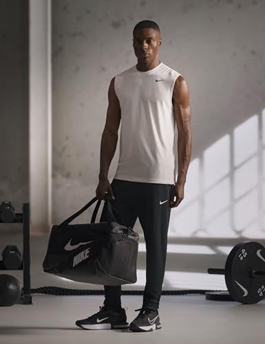 Nike Unisex Adult Gameday Brasilia 9.5 Training Duffel Bag (25L, 41L, 60L, or 95L) | Mens and Womens - color: Black/Black/White, size: Medium