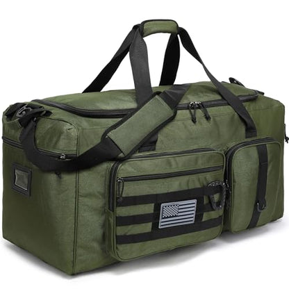 120L Extra Large Duffle Bag for Men, 32" Heavy Duty Sports Gym and Travel Duffel Bag with Shoes Compartment, Equipment Gear Bag for Football Soccer Baseball Hockey Helmets Pads, XL Giant Green - color: Green