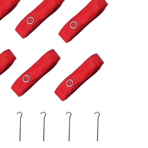 6pcs Beach Volleyball Lines Equipment Portable Red Lines Marking Court Marker for Sand Training Beach Outdoor Sports