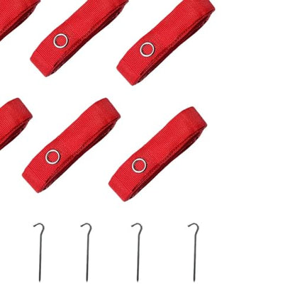 6pcs Beach Volleyball Lines Equipment Portable Red Lines Marking Court Marker for Sand Training Beach Outdoor Sports
