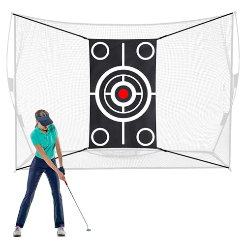 Halloscume Golf Target Cloth for Net Replacement Golf Hitting Net Target with 4 Straps for Practice Training Aids Indoor Outdoor Use - size: 3 x 5 ft