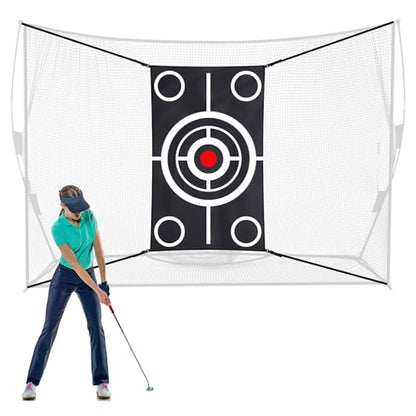 Halloscume Golf Target Cloth for Net Replacement Golf Hitting Net Target with 4 Straps for Practice Training Aids Indoor Outdoor Use - size: 3 x 5 ft