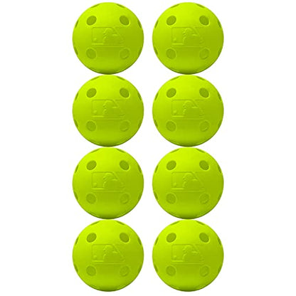MLB Indestruct-A-Ball Optic Training Balls (8-Pack), 9-Inch, Yellow