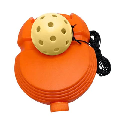 Pickleball Pickleball Rebounder Exerciser Sparring Device Single Player Pickleball Training Base, Yellow Ball