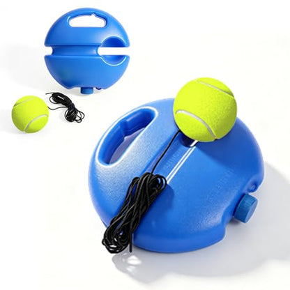 Tennis Ball Training Baseboard, Portable Solo Tennis Trainer Set, Tennis Practice Training Tool, Tennis Rebounder, Tennis Trainer with String for Adult Kids an Beginners
