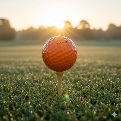 Maxfli StraightFli Golf Balls – Matte Orange (1 Pack of 12 Balls) | Low Spin Distance for Straighter Shots | Soft Feel, Durable Ionomer Cover | Ideal for Beginners & Recreational Golfers