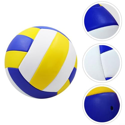 FABULETTA Official Size 5 Volleyball for Indoor, Outdoor & Beach Play – Soft-Touch PVC Construction with Machine-Stitched Durability, Suitable for Beginners to