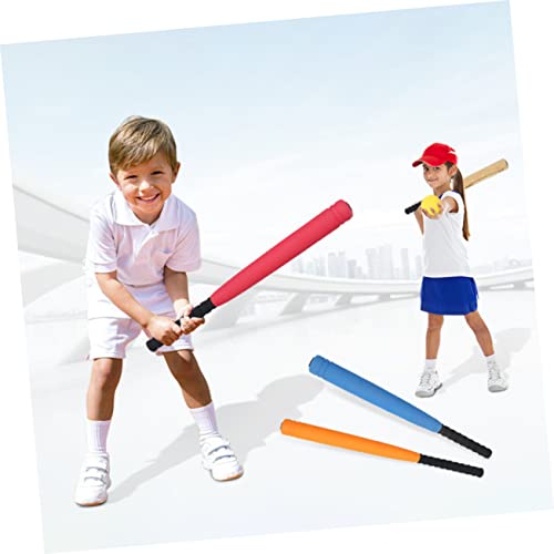 WOONEKY Portable Eva Baseball Bat for Wear Resistant Red Training for Outdoor Indoor Sports Lightweight Durable Bat with Mesh Bag for Active Play and Birthday Gifts