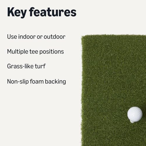 Amazon Basics Artificial Turf Golf Hitting Mat