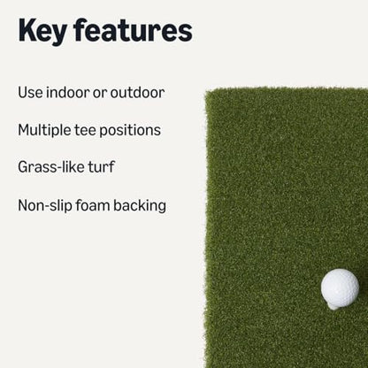 Amazon Basics Artificial Turf Golf Hitting Mat