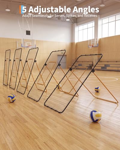 GAOMON32FT Volleyball Practice Net Kit - color: Black&Yellow, size: 7 feet by 4 feet