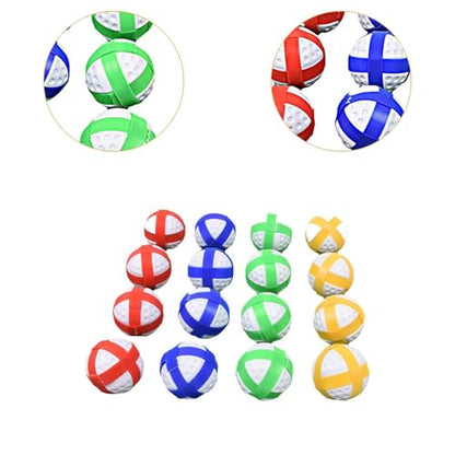 16 Pieces Golf Sticky Balls Hook and Loop Training Balls Toy Game Material Suitable for Kids Adults Indoor Outdoor 4.3cm