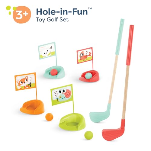 B. toys – Wooden Golf Set for Toddlers with Storage Bag – Sports & Outdoors Pretend Play Toy – 15 Pieces Set – 3+ Years - style: Wooden Golf Set