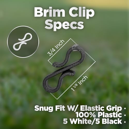 2 3/4" 100 American Golf Tees Plastic | 5 Black & 5 White Brim Clips for Plastic Tees | Simulator Tee | Driving Range Tee | Designed for Less Friction & Longer Drives | Stars & Stripes USA