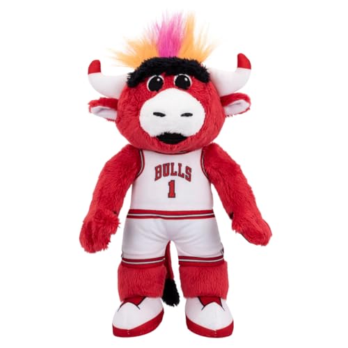 Bleacher Creatures Chicago Bulls Benny The Bull 10" Plush Figure- A Mascot for Play or Display - color: Chicago Bulls Benny the Bull V4, size: 10 Inches