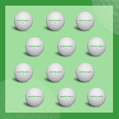 Golf Premium Golf Balls for Maximum Distance and Straighter Shots Custom Alignment Golf Ball Marker 1 Dozen (12-Balls) (3-Piece Tour Ball)