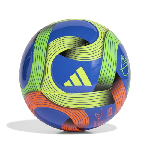 adidas Unisex MLS Soccer Ball - color: Hi-res Blue/Green/Orange/Yellow, size: 4