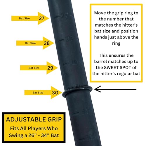 Rope Bat - The Original Patented Rope Bat Swing Trainer w/ 3 Soft Training Balls – Baseball & Softball Swing Trainer, Training Tool, Batting Aid
