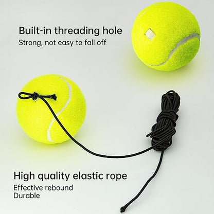 Tennis Training Ball with String,Tennis Trainer Balls Self Practice Trainer Tool, Tennis Ball Training Equipment for Rebound Baseboard Self Tennis Training Tool - color: 6pcs