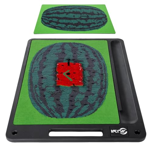 Golf Mat Pro Premium Swing Training Mat for Analyzing Swing Path and Ball Impact, Replaceable Golf Practice Mats for Indoor Outdoor Hitting Training, Gifts for Men - color: Watermelon