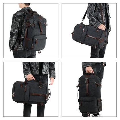 gym duffel bag backpack wrestling bag with shoe compartment 4 kinds of back method waterproof sports walking laptop - color: C-black