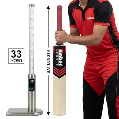 Amber Sports Lightweight Kashmir Willow Cricket Bat for Tennis Ball – Full Size Handcrafted Beginner Bat for Kids & Adults – Durable Practice Bat for Backyard & Street Play – 2.7lb