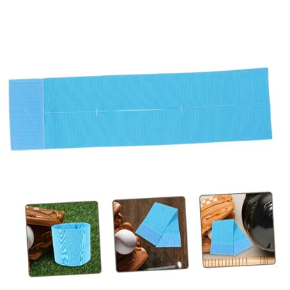 Baseball Glove Wrap Band Elastic Softball and Baseball Glove Strap for Secure Fit Ventilated Design - color: Sky-blue