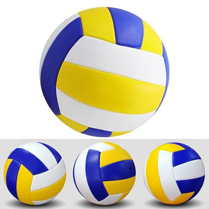 FABULETTA Official Size 5 Volleyball for Indoor, Outdoor & Beach Play – Soft-Touch PVC Construction with Machine-Stitched Durability, Suitable for Beginners to