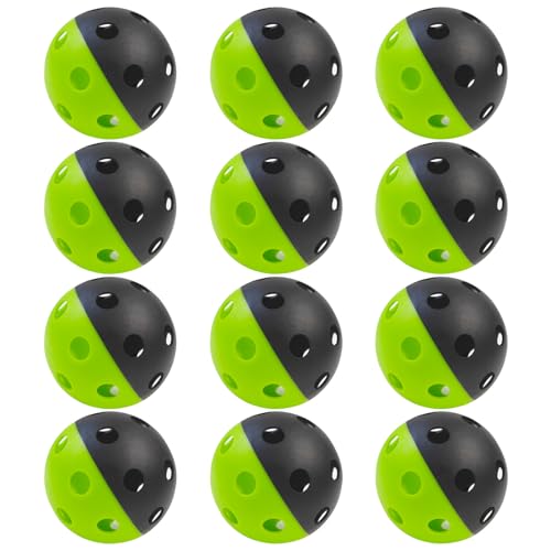 MYKUJA Baseball Plastic Baseballs, Heavy-Duty Training Baseballs, Soft Practice Baseball for Hitting, Limited Flight High Impact Balls 12 Pack