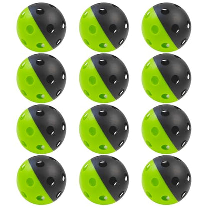 MYKUJA Baseball Plastic Baseballs, Heavy-Duty Training Baseballs, Soft Practice Baseball for Hitting, Limited Flight High Impact Balls 12 Pack
