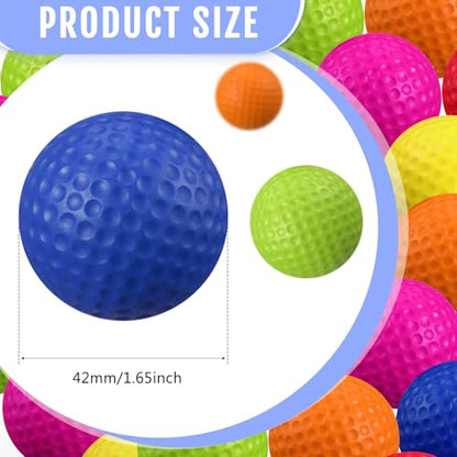Junkin 80 Pcs Foam Golf Balls Practice Balls Realistic Feel and Flight Sport Training for Indoor or Outdoor Backyard Golf Training