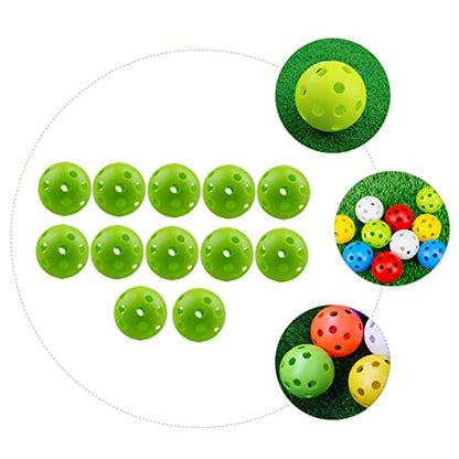 Yardwe Golf Ball Indoor Practice Balls Golfing Hollow-Out Balls Golfing Practice Tools Balls for Golfing - color: Green