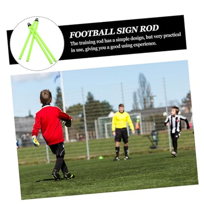 UPKOCH 2Pcs Folding Soccer Training Poles Reusable Agility Rods for Outdoor Basketball and Football Drills Durable and Design for Speed Development