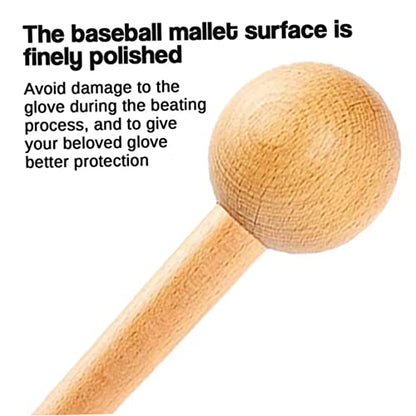 Baseball Glove Break in Kit, Baseball Glove Mallet Wooden Baseball Mallet Heavy Wooden Glove Mallet for Baseball Accessory 31x6.8 cm