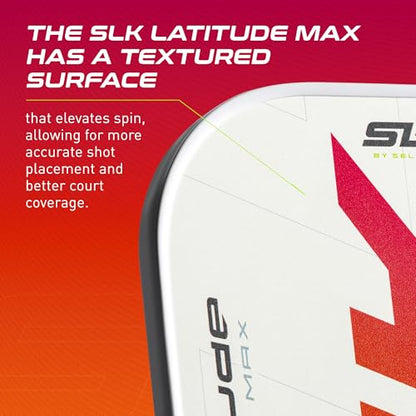 Selkirk Sport SLK Latitude 13mm Pickleball Paddle | Graphite Face with SpinFlex Surface & SX4 Polymer Core | Lightweight Pickleball Paddles for Men & Women | Control, Spin & Power