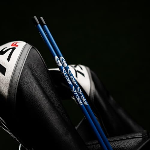 SuperStroke Golf Alignment Sticks 45" Fiberglass Rods, Full Swing Training Aid Kit, Help's with Posture Correction and Shot Accuracy (Set of 2) - color: Blue