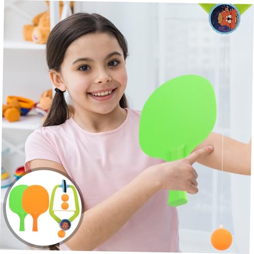 HANABASS Hanging Table Tennis Trainer for Adjustable Indoor Pong Training Device for Skill Enhancement Parent Interaction and Space Efficient Use School