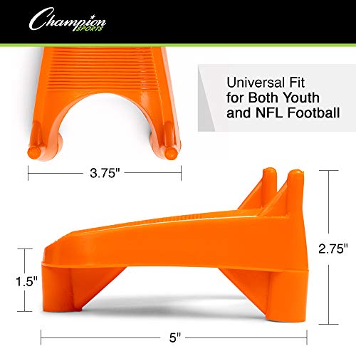 Champion Sports Football Kicking Tee – Heavy-Duty Kickoff Tee in Multiple Styles & Sizes - style: Heavy Duty Kicking Tee (1 Inch)